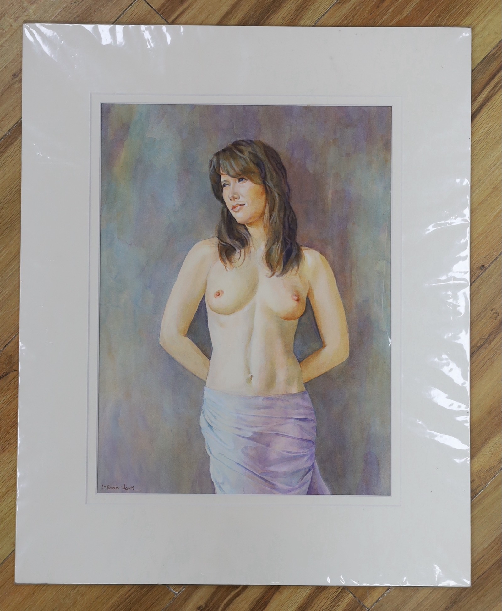 John Trevor Heath, acrylic on card, 'Sabia 2', signed, 42 x 31cm, unframed